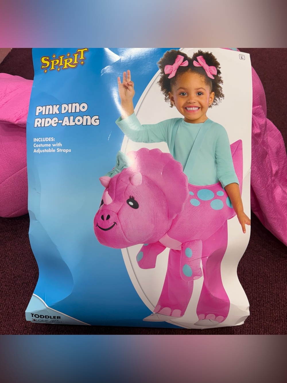 Spirit Pink Dino Ride A Long Costume Toddler One Size - Halloween / Birthday NEW